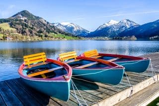 Rowboats at Schliersee Lake