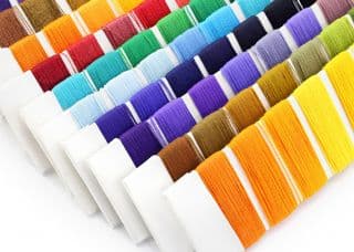 Assorted Rainbow Thread Display