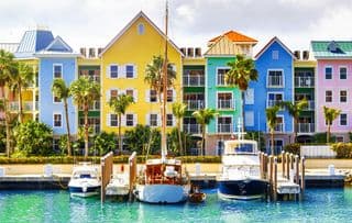 Vibrant Yacht Marina in Nassau, Bahamas