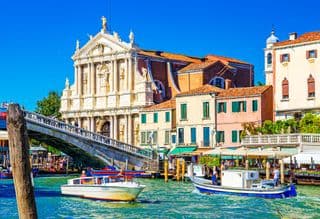 Ponte degli Scalzi Bridge Overlooking the Grand Canal in Venice