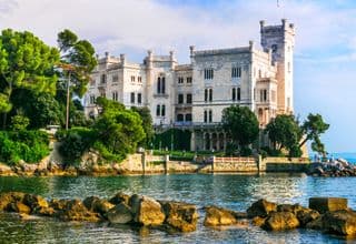 Miramare Castle by the Adriatic Sea