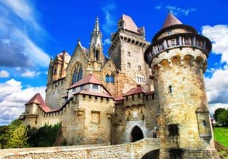Medieval Fortress of Castle Kreuzenstein in Austria