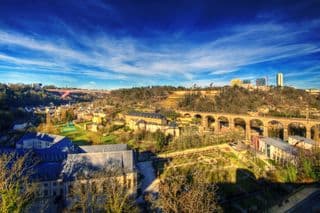 Overlooking Pafendall in Luxembourg City