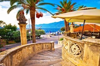Korcula Town Gate Viewpoint in Croatia
