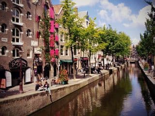 Café by the Amsterdam Canal