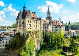 Sigmaringen Castle in Springtime