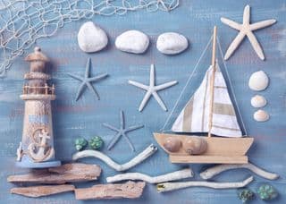Nautical Charm Collage