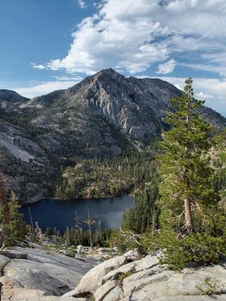 Eagle Lake Amidst the Sierra Nevada's Majestic Peaks
