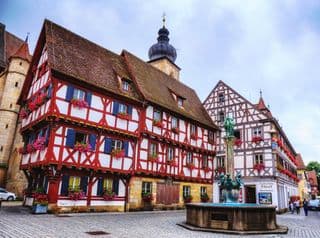 Half-timbered Buildings in Forchheim, Bavaria