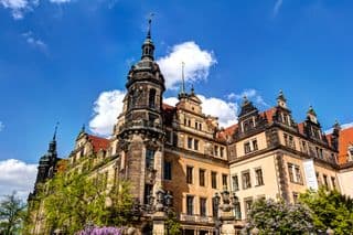 The Zwinger Palace Dresden in Springtime