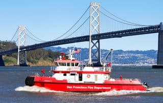 Fireboat St. Francis in San Francisco Bay