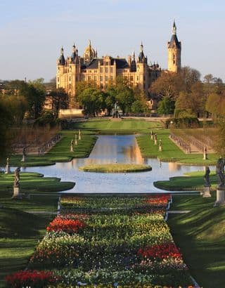 Imperial Palace of Schwerin in Spring Splendor