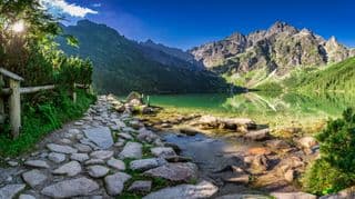 Emerald Waters of the Mountain Lake in Tatra Mountains, Poland