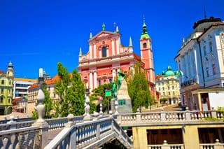 Triple Bridge in Prešeren Square, Ljubljana