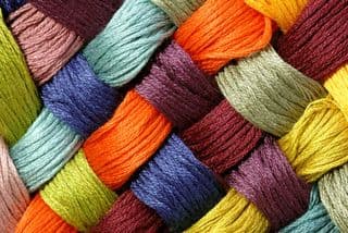 Braided Embroidery Thread Palette