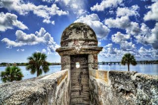 Ancient Watchtower at Castillo de San Marcos