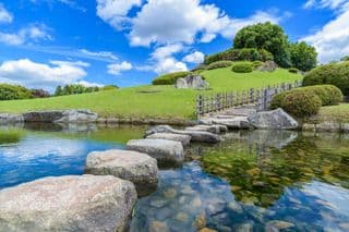 Stepping Stones Across Korakuen Pond