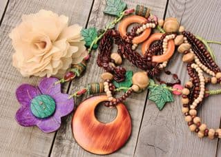 Handcrafted Wooden Beaded Necklace