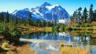 Autumn Reflection at Mountain Lake