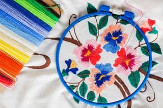 Colorful Floral Embroidery