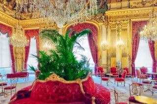 Palatial Red Velvet Gilded Room