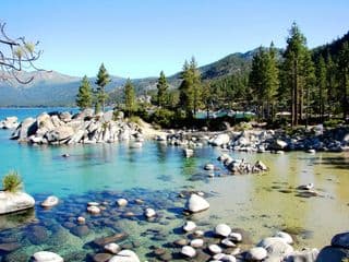 Emerald Waters of Lake Tahoe at Sand Harbor
