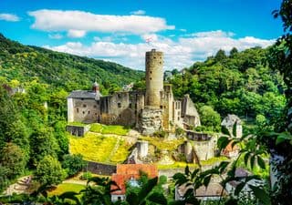 Summer View of Eppstein Castle Ruins