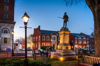 Confederate Soldier Statue at Court Square, Charlottesville, VA