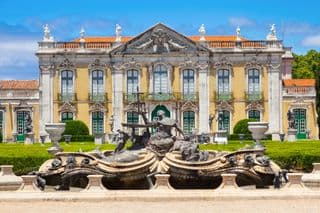Queluz National Palace Fountain in Lisbon, Portugal