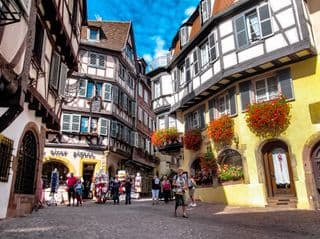 Half-Timbered Houses in the Heart of Colmar