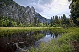 Cathedral Rock Reflection in Merced River