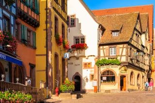 Traditional Half-Timbered Houses of Riquewihr Village