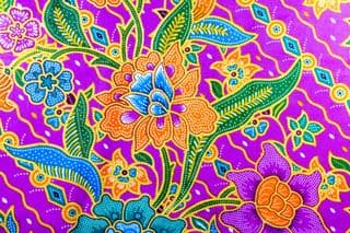 Vibrant Asian Batik Pattern