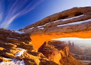Sunset at Mesa Arch in Canyonlands National Park