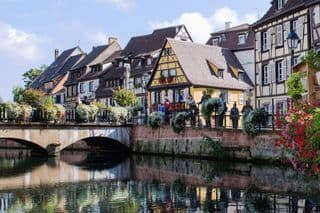 Quaint Canals in Colmar, Alsace, France