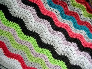 Handcrafted Ripple Crochet Blanket