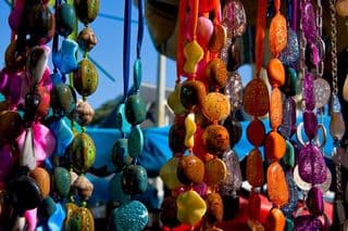 Colorful Beads of Saint-Tropez Market