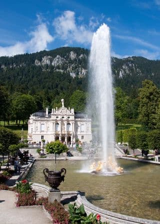 Baroque Elegance at Linderhof Palace Fountain