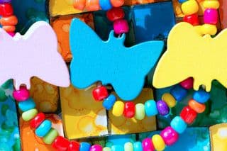Handcrafted Butterfly Charms with Vibrant Beads
