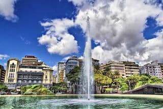 Urban Oasis: Fountain in Santa Cruz de Tenerife