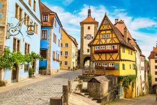 Half-timbered Houses in Rothenburg ob der Tauber