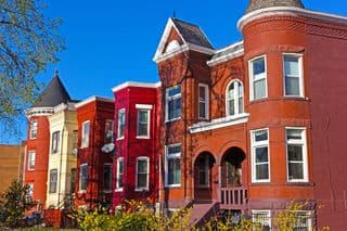 Historic Row of Victorian Homes in Shaw