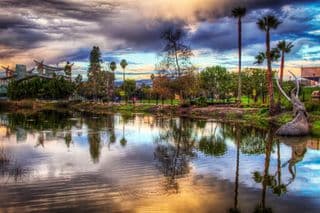 Elephant Statue Reflection in the Tar Pits