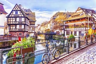 Traditional Half-Timbered Houses in La Petite France, Strasbourg
