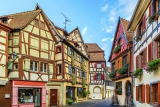 Half-Timbered Houses in Colmar's Old Town