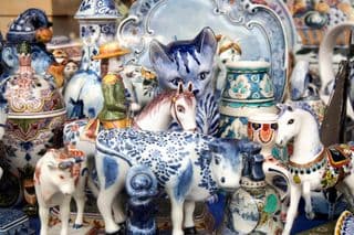 Traditional Delftware Porcelain Animals