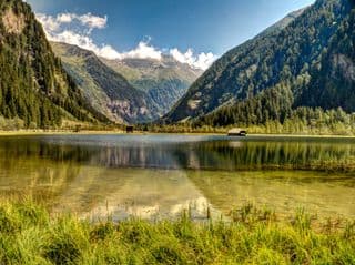 Stappitzer See Reflection in Austrian Alps