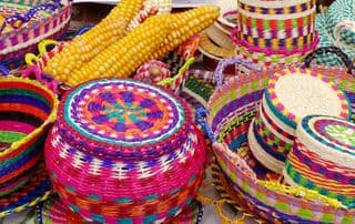 Vibrant Woven Baskets of Cuenca, Ecuador