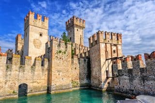 Scaliger Castle at Sirmione, Lake Garda, Italy