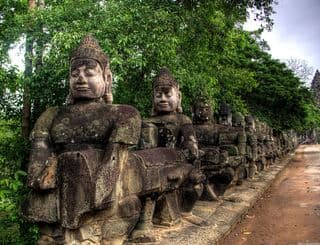 Colossal Stone Statues of Angkor Thom